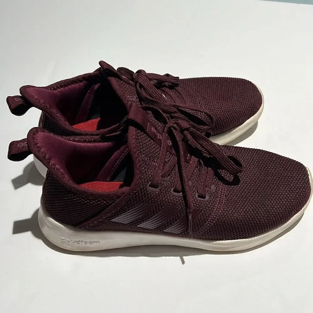 Adidas CLOUDFOAM Burgundy Tennis Shoe‎ Size 6.  B60